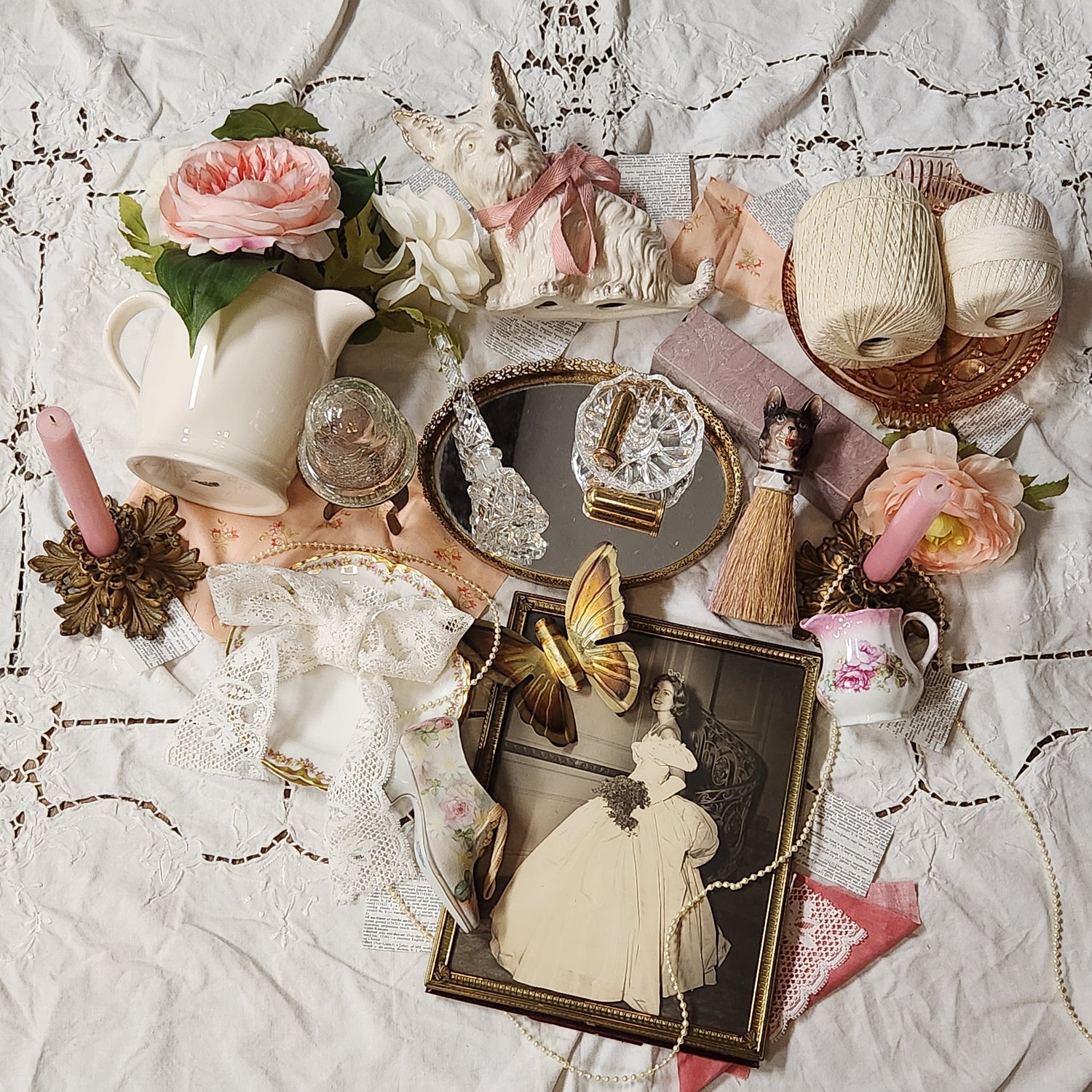 Coquette Inspired Vintage Home Decor