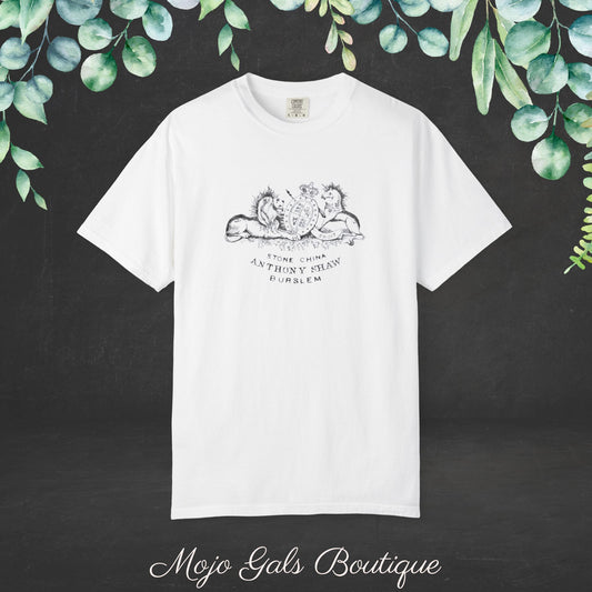 Anthony Shaw Antique Ironstone Stamp Short Sleeve Comfort Color Tee