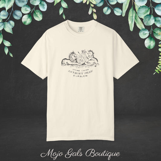 Anthony Shaw Antique Ironstone Stamp Short Sleeve Comfort Color Tee