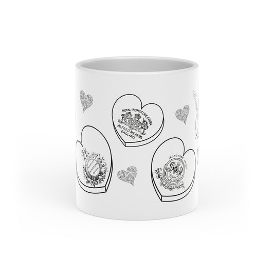 Antique Ironstone Valentine Candy Heart Mug